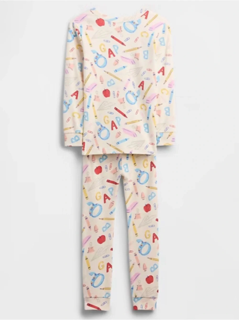New 3 Years babyGap 100% Organic Cotton Back-to-School PJ Set Pajamas Toddler